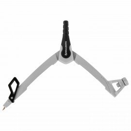 Готовальня BRAUBERG ULTRA, 3 предмета: циркуль 135 мм, запасные грифели, насадка, графитовый цвет, 210821