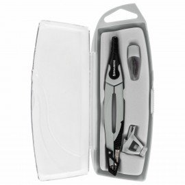 Готовальня BRAUBERG ULTRA, 3 предмета: циркуль 135 мм, запасные грифели, насадка, графитовый цвет, 210821