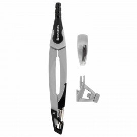 Готовальня BRAUBERG ULTRA, 3 предмета: циркуль 135 мм, запасные грифели, насадка, графитовый цвет, 210821