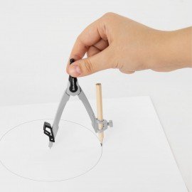 Готовальня BRAUBERG ULTRA, 3 предмета: циркуль 135 мм, запасные грифели, насадка, графитовый цвет, 210821