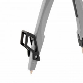 Готовальня BRAUBERG ULTRA, 3 предмета: циркуль 135 мм, запасные грифели, насадка, графитовый цвет, 210821