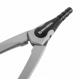 Готовальня BRAUBERG ULTRA, 3 предмета: циркуль 135 мм, запасные грифели, насадка, графитовый цвет, 210821