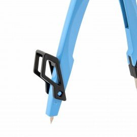 Готовальня BRAUBERG ULTRA, 3 предмета: циркуль 135 мм, запасной грифель, насадка, аквамариновый цвет, 210822