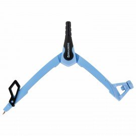 Готовальня BRAUBERG ULTRA, 3 предмета: циркуль 135 мм, запасной грифель, насадка, аквамариновый цвет, 210822