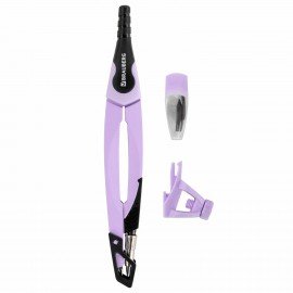Готовальня BRAUBERG ULTRA, 3 предмета: циркуль 135 мм, запасной грифель, насадка, лавандовый цвет, 210823