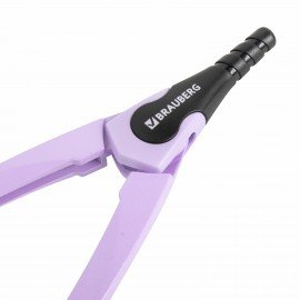 Готовальня BRAUBERG ULTRA, 3 предмета: циркуль 135 мм, запасной грифель, насадка, лавандовый цвет, 210823