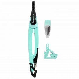 Готовальня BRAUBERG ULTRA, 3 предмета: циркуль 135 мм, запасной грифель, насадка, мятный цвет, 210824