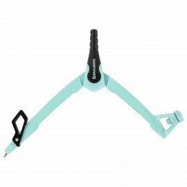 Готовальня BRAUBERG ULTRA, 3 предмета: циркуль 135 мм, запасной грифель, насадка, мятный цвет, 210824