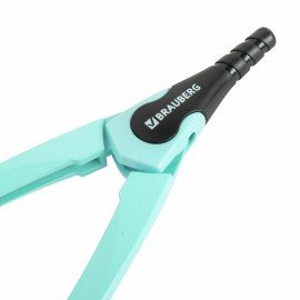 Готовальня BRAUBERG ULTRA, 3 предмета: циркуль 135 мм, запасной грифель, насадка, мятный цвет, 210824