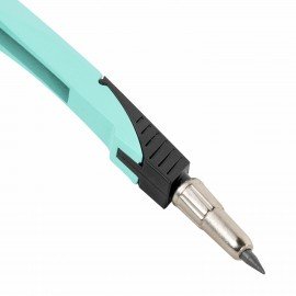 Готовальня BRAUBERG ULTRA, 3 предмета: циркуль 135 мм, запасной грифель, насадка, мятный цвет, 210824