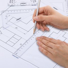 Набор чертежный ПИФАГОР (линейка 16 см, 2 треугольника, транспортир), прозрачный, европодвес, 210850