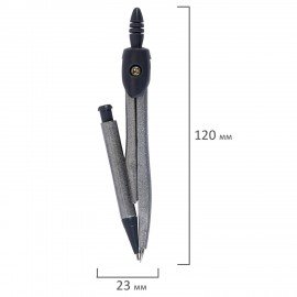 Готовальня ПИФАГОР 8 предметов: циркуль 120 мм, чертежные принадлежности, пластиковый пенал, 210860