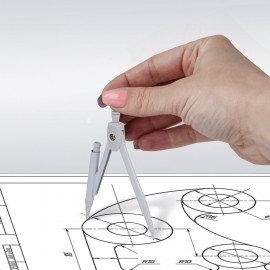 Готовальня STAFF, 2 предмета: циркуль 120 мм, запасные грифели, пластиковый пенал, дисплей, 210862