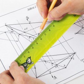 Линейка пластиковая 15 см BRAUBERG "CUTE MONSTERS", с печатью, ассорти, 210866