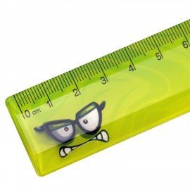Линейка пластиковая 15 см BRAUBERG "CUTE MONSTERS", с печатью, ассорти, 210866