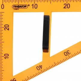 Треугольник прямоугольный для классной доски, пластиковый 50х30х50см, с держателем, ПИФАГОР, 210874