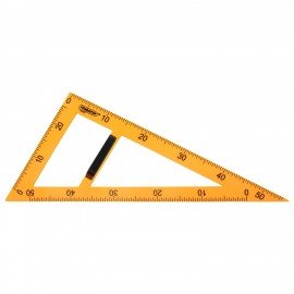 Треугольник прямоугольный для классной доски, пластиковый 50х30х50см, с держателем, ПИФАГОР, 210874