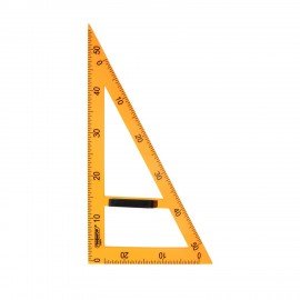 Треугольник прямоугольный для классной доски, пластиковый 50х30х50см, с держателем, ПИФАГОР, 210874