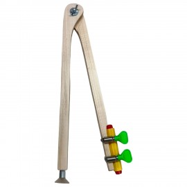 Циркуль для классной доски КЛАССНЫЙ, деревянный, профессиональный, КРАСНАЯ ЗВЕЗДА, МО, С 175.3