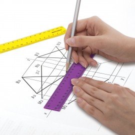 Линейки пластиковые 15, 20 см неоновые BRAUBERG, НАБОР 2 штук, непрозрачные, европодвес, 210887