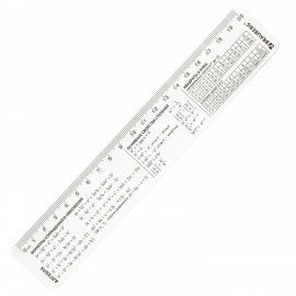 Линейка пластиковая 20 см BRAUBERG, справочная, алгебра, 210896