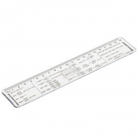 Линейка пластиковая 20 см BRAUBERG, справочная, тригонометрия, 210898