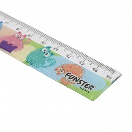 Линейки пластиковые 15 см FUNSTER, "КОТЫ", НАБОР 4 штуки, пенал, 210915