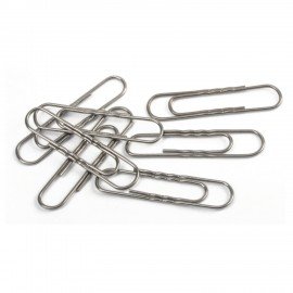 Скрепки большие 50 мм гофрированные 50 шт., STAFF "EVERYDAY", металлические, РОССИЯ, 220011