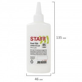 Клей ПВА STAFF евро, 85 г, 220365