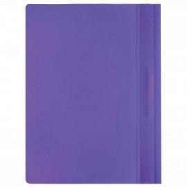 Скоросшиватель пластиковый BRAUBERG, А4, 130/180 мкм, фиолетовый, 220388