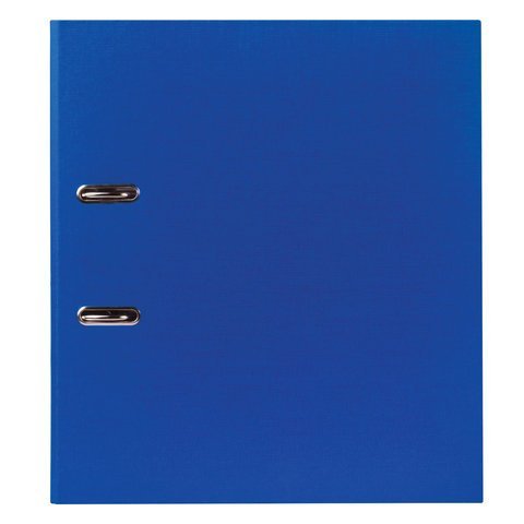 Папка-регистратор BRAUBERG с покрытием из ПВХ, 70 мм, синяя (удвоенный срок службы), 220893