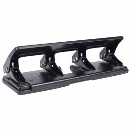 Дырокол металлический на 2-4 отверстия BRAUBERG "HL-4", до 15 л., черный, 221160