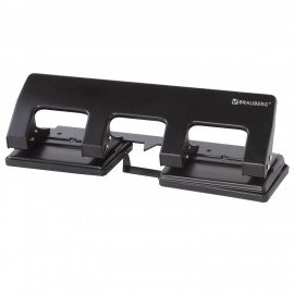 Дырокол металлический на 2-4 отверстия BRAUBERG "HL-4", до 15 л., черный, 221160