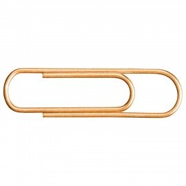 Скрепки BRAUBERG, 28 мм, золотистые, 100 шт., в картонной коробке, 221529