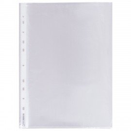 Папки-файлы перфорированные А4 BRAUBERG "PREMIUM", КОМПЛЕКТ 50 шт., матовые, 45 мкм, 221712