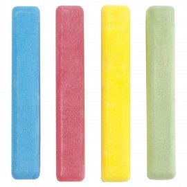 Мел цветной квадратный 4 штуки, ПИФАГОР, картонная упаковка, европодвес, 221977