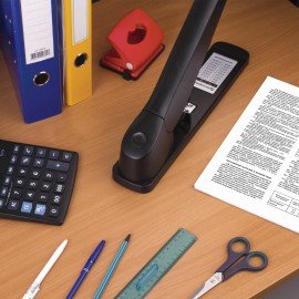 Степлер МОЩНЫЙ №24/6-23/24 BRAUBERG "Heavy duty MX", до 200 листов, черный, 222564