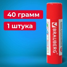 Клей-карандаш BRAUBERG, 40 г, 222928