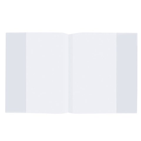 Обложка ПП для тетрадей и дневников, ПЛОТНАЯ, 60 мкм, 210х350 мм, прозрачная, ПИФАГОР, 223075