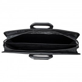 Папка-портфель пластиковая БОЛЬШОГО ФОРМАТА BRAUBERG "ПОРТФОЛИО" А3 (470х380х130 мм), 3 отделения, черная, 223081