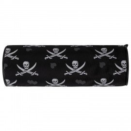 Пенал-косметичка BRAUBERG для учеников начальной школы, черный, "Пираты", 20х7х7 см, 223273