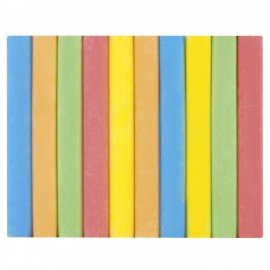 Мел цветной круглый 10 штук, 5 цветов, BRAUBERG АНТИПЫЛЬ, картонная упаковка, европодвес, 223552