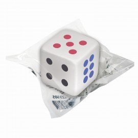 Ластик BRAUBERG "Cubo", 24х24х24 мм, белый, ассорти, 223605