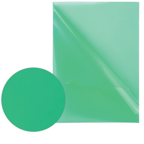 Папка-уголок BRAUBERG, зеленая, 0,10 мм, 223965
