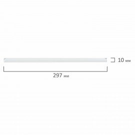 Скрепкошины для быстрого переплета BRAUBERG, комплект 10 шт., ширина 10 мм (до 50 л. А4), белые, 224605