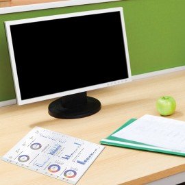 Папки-файлы перфорированные, А4, STAFF "STANDARD", КОМПЛЕКТ 100 шт., гладкие, "Яблоко", 30 мкм, 224917