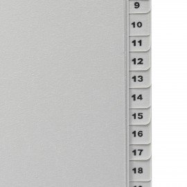 Разделитель пластиковый BRAUBERG, А4, 31 лист, цифровой 1-31, оглавление, серый, РОССИЯ, 225598