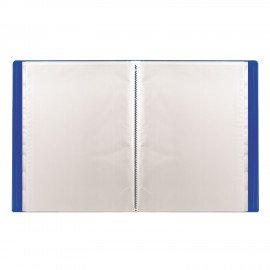 Папка 10 вкладышей STAFF, синяя, 0,5 мм, 225688