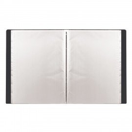 Папка 20 вкладышей STAFF, черная, 0,5 мм, 225693