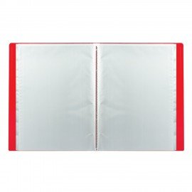 Папка 60 вкладышей STAFF, красная, 0,5 мм, 225706